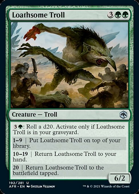 Loathsome Troll (Adventures in the Forgotten Realms) Near Mint - Nick Nack's Full Frontal Attack