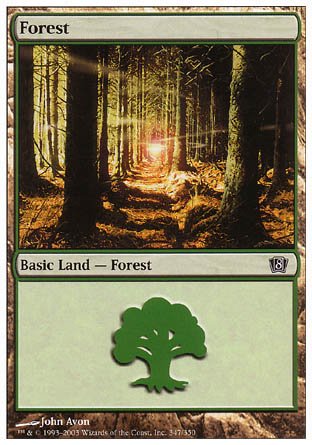 Forest (347) (8th Edition) Near Mint - Nick Nack's Full Frontal Attack