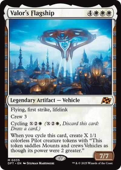 Valor's Flagship (Aetherdrift) Near Mint Foil - Nick Nack's Full Frontal Attack