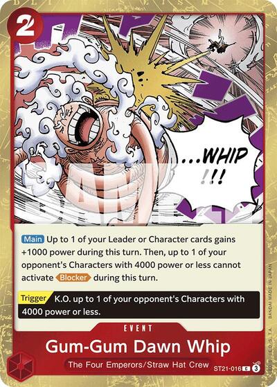 Gum-Gum Dawn Whip (Starter Deck EX: Gear 5) Near Mint Foil