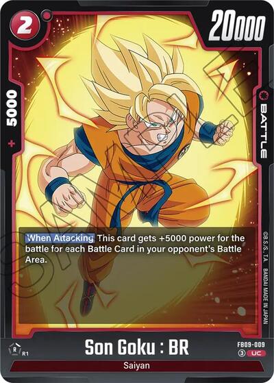 Son Goku : BR FB09 - 009 (Dual Evolution) Near Mint - Nick Nack's Full Frontal Attack