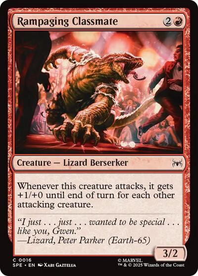 Rampaging Classmate (Marvel's Spider - Man: Eternal - Legal) Near Mint - Nick Nack's Full Frontal Attack
