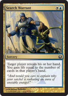 Search Warrant (Return to Ravnica) Near Mint - Nick Nack's Full Frontal Attack