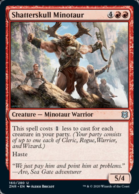 Shatterskull Minotaur (Zendikar Rising) Near Mint