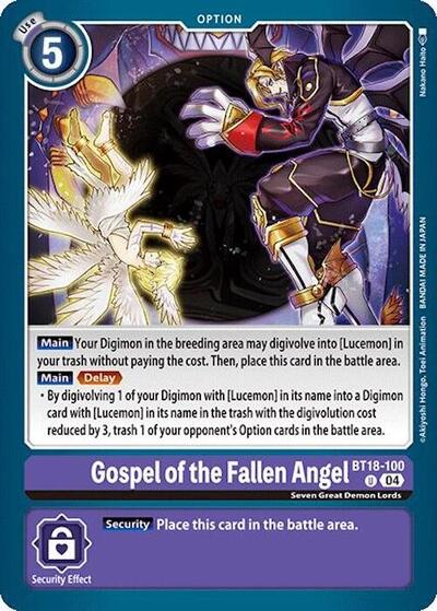 Gospel of the Fallen Angel (Release Special Booster 2.0) Medium Play