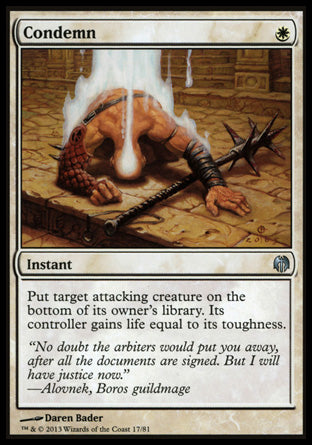 Condemn (Duel Decks: Heroes vs Monsters) Near Mint