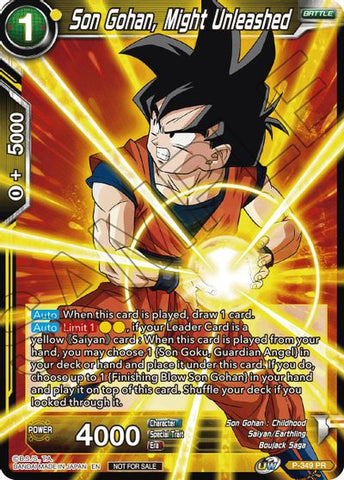 Son Gohan, Might Unleashed (P-349) [Tournament Promotion Cards]