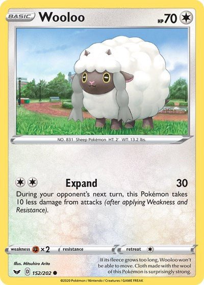 Wooloo (152) (SWSH01: Sword & Shield Base Set) Near Mint - Nick Nack's Full Frontal Attack
