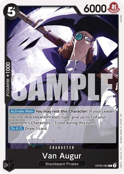 Van Augur (Reprint) (Starter Deck 27: BLACK Marshall.D.Teach) Near Mint - Nick Nack's Full Frontal Attack