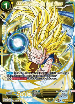 SS3 Son Goku, the Last Straw (Gold Stamped) (SD10-02) [Mythic Booster]