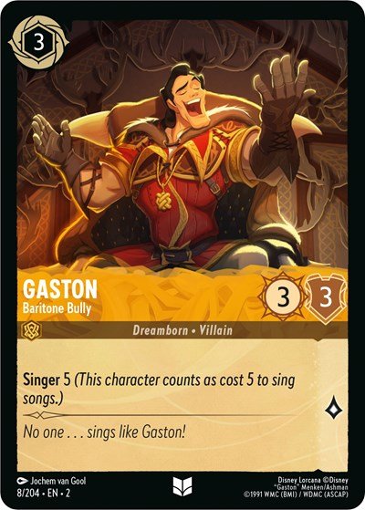 Gaston - Baritone Bully (Rise of the Floodborn) Near Mint - Nick Nack's Full Frontal Attack
