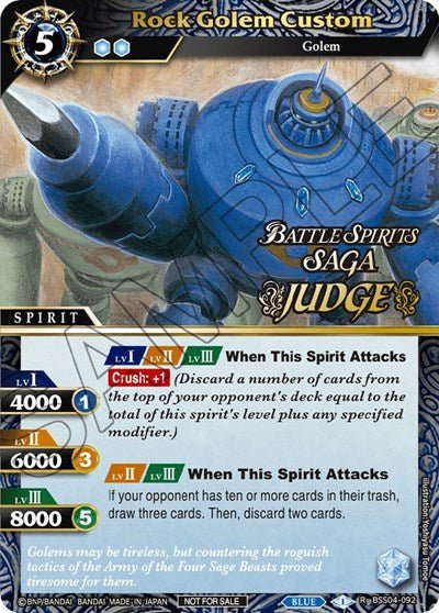 Rock Golem Custom (Judge Pack 2024 Vol. 1) (Launch & Event Promos) Near Mint Holofoil - Nick Nack's Full Frontal Attack