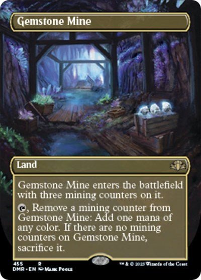 Gemstone Mine (Borderless) (Dominaria Remastered) Near Mint - Nick Nack's Full Frontal Attack