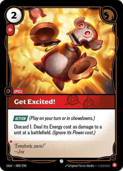 Get Excited! (Origins) Near Mint - Nick Nack's Full Frontal Attack