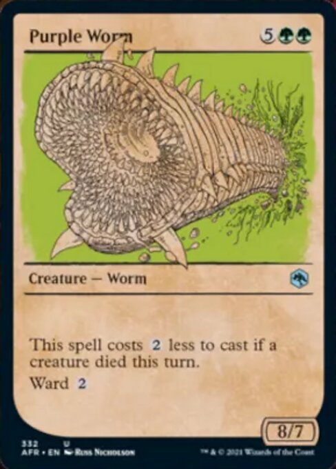 Purple Worm (Showcase) (Adventures in the Forgotten Realms) Near Mint - Nick Nack's Full Frontal Attack