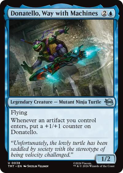 Donatello, Way with Machines (Teenage Mutant Ninja Turtles) Near Mint Foil - Nick Nack's Full Frontal Attack