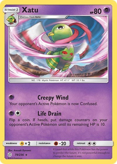 Xatu (SM - Cosmic Eclipse) Near Mint - Nick Nack's Full Frontal Attack