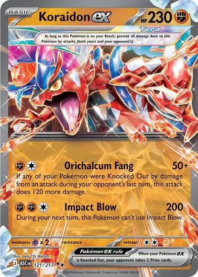 Koraidon ex (ME: Ascended Heroes) Near Mint Holofoil - Nick Nack's Full Frontal Attack