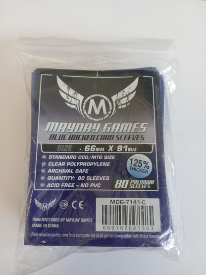 MTG/CCG Card Sleeves (63.5x88mm) PREMIUM COLOR BACKED!  80/Pack (Choose from 6 Colors!)