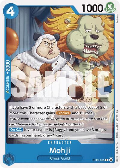 Mohji (Starter Deck 25: BLUE Buggy) Near Mint - Nick Nack's Full Frontal Attack