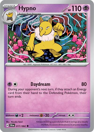 Hypno (SV: Shrouded Fable) Near Mint Reverse Holofoil
