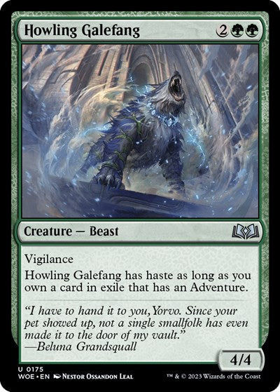 Howling Galefang (Wilds of Eldraine) Near Mint Foil