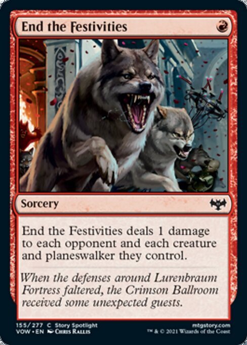 End the Festivities (Innistrad: Crimson Vow) Near Mint - Nick Nack's Full Frontal Attack