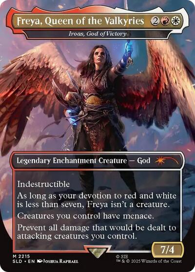 Freya, Queen of the Valkyries - Iroas, God of Victory (Secret Lair) Near Mint