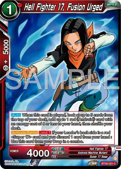 Hell Fighter 17, Fusion Urged (Ultimate Advent) Near Mint - Nick Nack's Full Frontal Attack