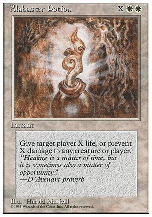Alabaster Potion (4th Edition) Light Play - Nick Nack's Full Frontal Attack