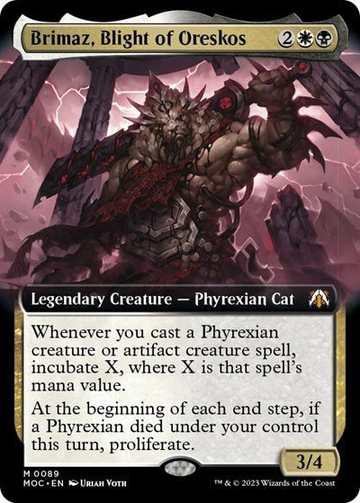 Brimaz, Blight of Oreskos (Extended Art) (Commander: March of the Machine) Near Mint Foil - Nick Nack's Full Frontal Attack