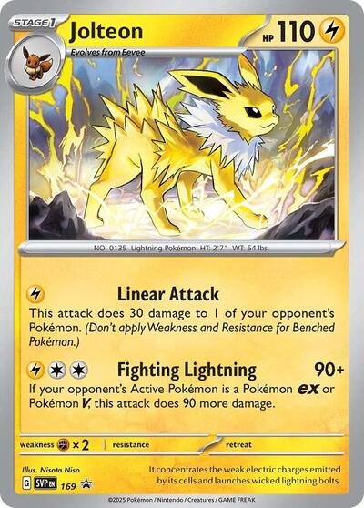Jolteon - 169 (SV: Scarlet & Violet Promo Cards) Near Mint Holofoil - Nick Nack's Full Frontal Attack