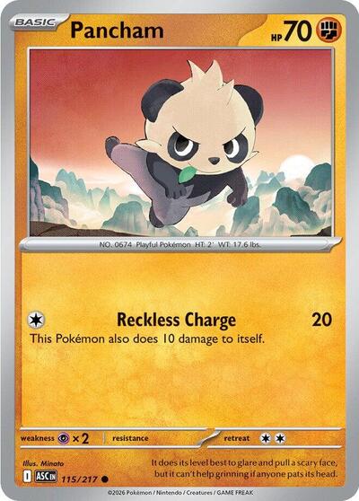 Pancham (ME: Ascended Heroes) Near Mint - Nick Nack's Full Frontal Attack
