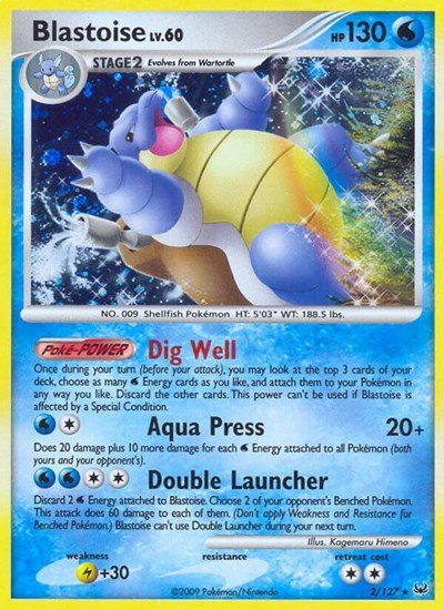 Blastoise (Platinum) Damaged / Poor Holofoil - Nick Nack's Full Frontal Attack