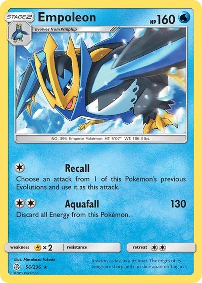 Empoleon (SM - Cosmic Eclipse) Near Mint - Nick Nack's Full Frontal Attack