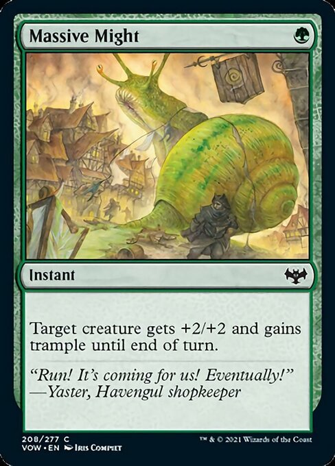Massive Might (Innistrad: Crimson Vow) Near Mint - Nick Nack's Full Frontal Attack