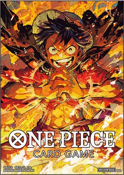 One Piece Card Game Official Sleeves Monkey.D.Luffy (Store Championship Participation) (10 - Pack) (Bandai) New - Nick Nack's Full Frontal Attack