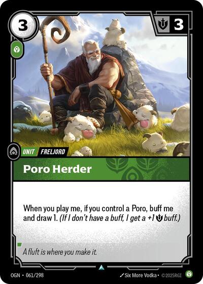 Poro Herder (Origins) Near Mint Foil - Nick Nack's Full Frontal Attack