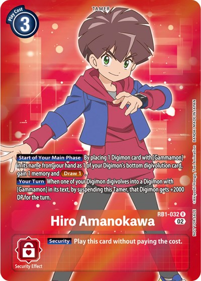 Hiro Amanokawa (Resurgence Booster Box Promotion Pack) (Resurgence Booster) Near Mint Foil