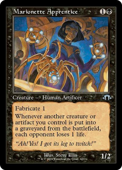 Marionette Apprentice (Retro Frame) (Modern Horizons 3) Near Mint - Nick Nack's Full Frontal Attack