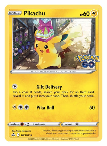 Pikachu (SWSH234) [Espada y escudo: Black Star Promos] 