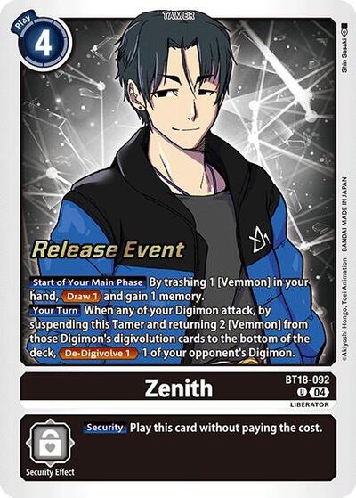 Zenith (Release Special Booster 2.0 Pre-Release Cards) Near Mint Foil