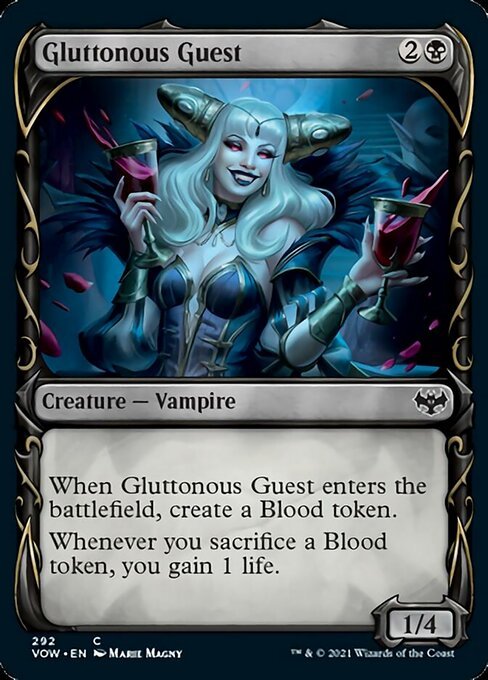 Gluttonous Guest (Showcase) (Innistrad: Crimson Vow) Near Mint - Nick Nack's Full Frontal Attack
