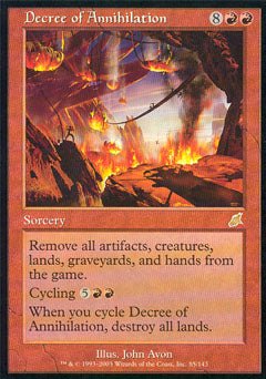Decree of Annihilation (Scourge) Damaged / Poor - Nick Nack's Full Frontal Attack