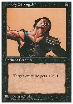 Unholy Strength (4th Edition) Light Play - Nick Nack's Full Frontal Attack