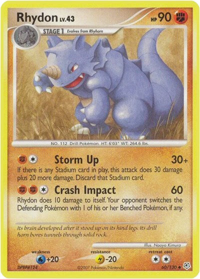 Rhydon (Diamond and Pearl) Damaged / Poor