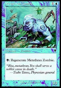 Metathran Zombie (Invasion) Light Play Foil - Nick Nack's Full Frontal Attack