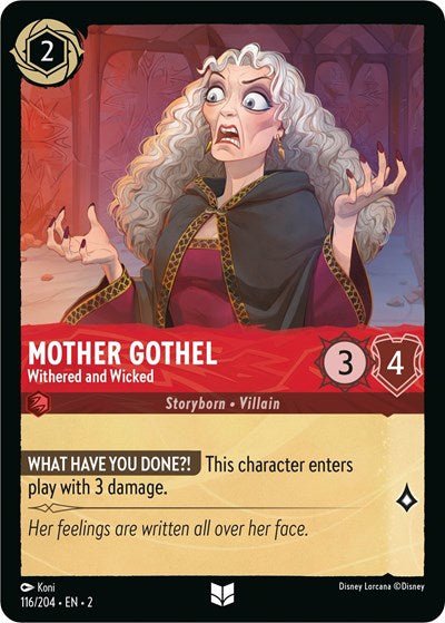 Mother Gothel - Withered and Wicked (Rise of the Floodborn) Near Mint - Nick Nack's Full Frontal Attack