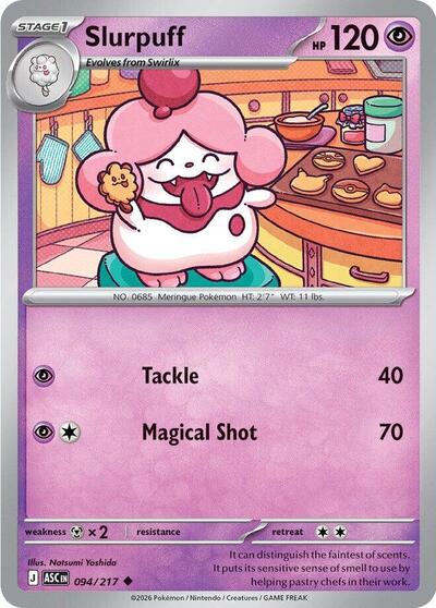 Slurpuff - 094 (ME: Ascended Heroes) Near Mint - Nick Nack's Full Frontal Attack