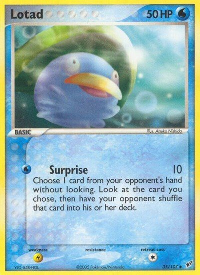 Lotad - 035 (Deoxys) Light Play - Nick Nack's Full Frontal Attack